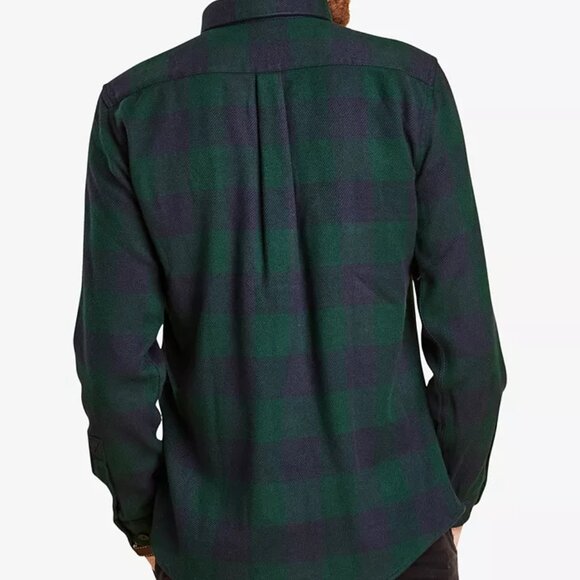 Barbour Marshal Check Flannel Shirt Size XL Blue and Green - Picture 2 of 11